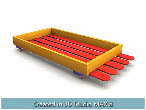 wooden toys cradle house 3d max - Wooden Toys... by I_Megaman_I
